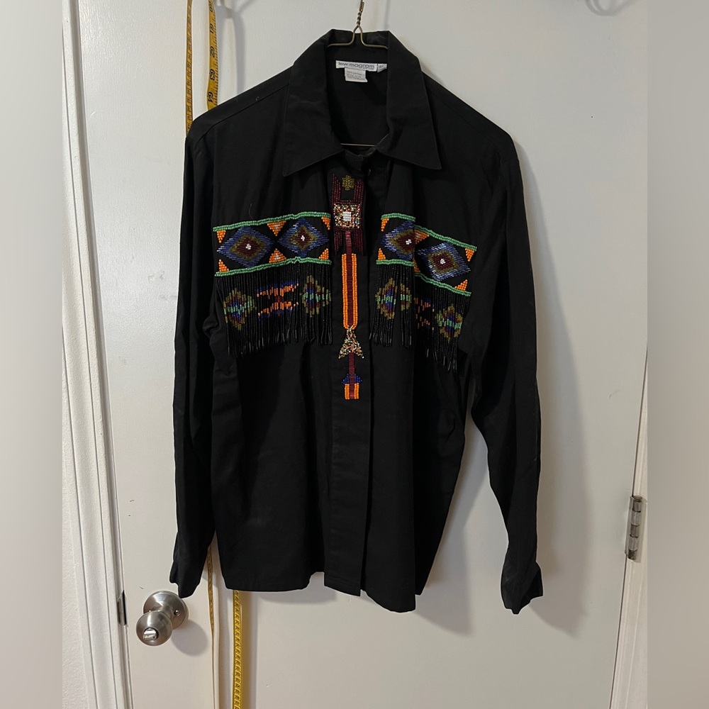 Beautiful Beaded Lew Magram Western Shirt